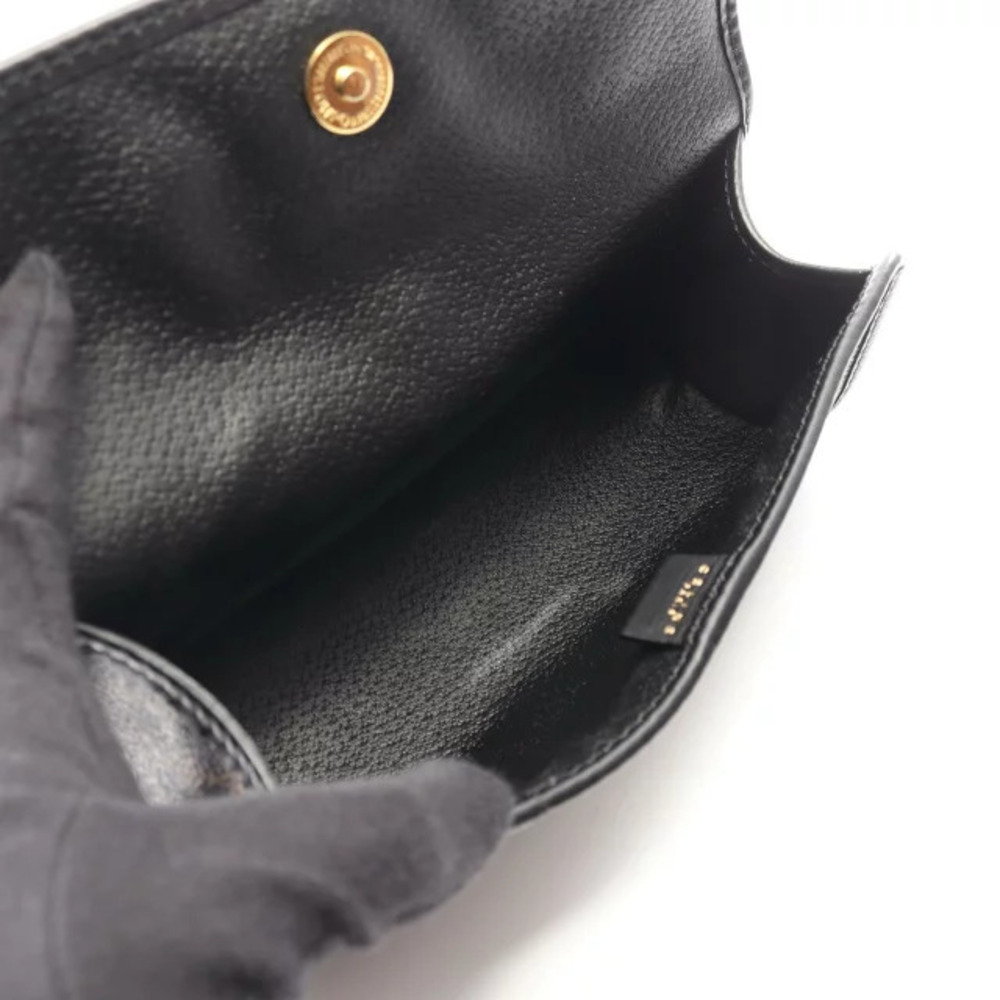 Celine Macadam Clutch Bag Leather Black Brown - Picture 3 of 6
